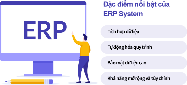 Đặc điểm của hệ thống ERP Các đặc điểm nổi bật của hệ thống ERP